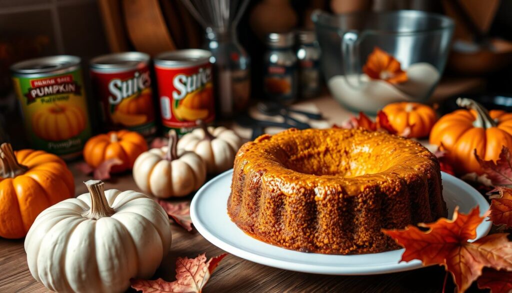 pumpkin dump cake recipe