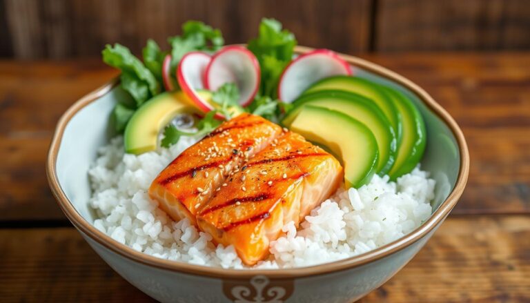 salmon rice bowl recipe